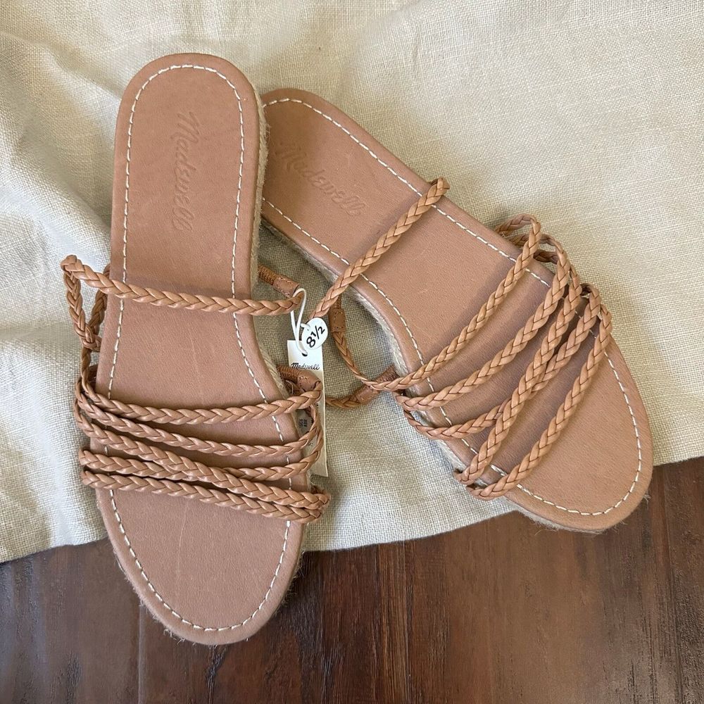 Madewell Tan Braided Sandals